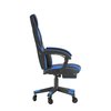 Flash Furniture Blue LeatherSoft Gaming Chair with Skater Wheels CH-00288-BL-RLB-GG